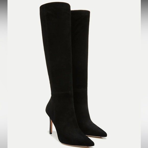 🌹VERONICA BEARD🌹 Lisa Knee High Boot Wide Calf In Black Size: 9M - Picture 1 of 16